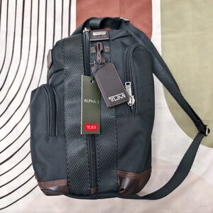 Tumi Alpha Bravo Monterey Sling Bag Black Anti-Theft Crossbody